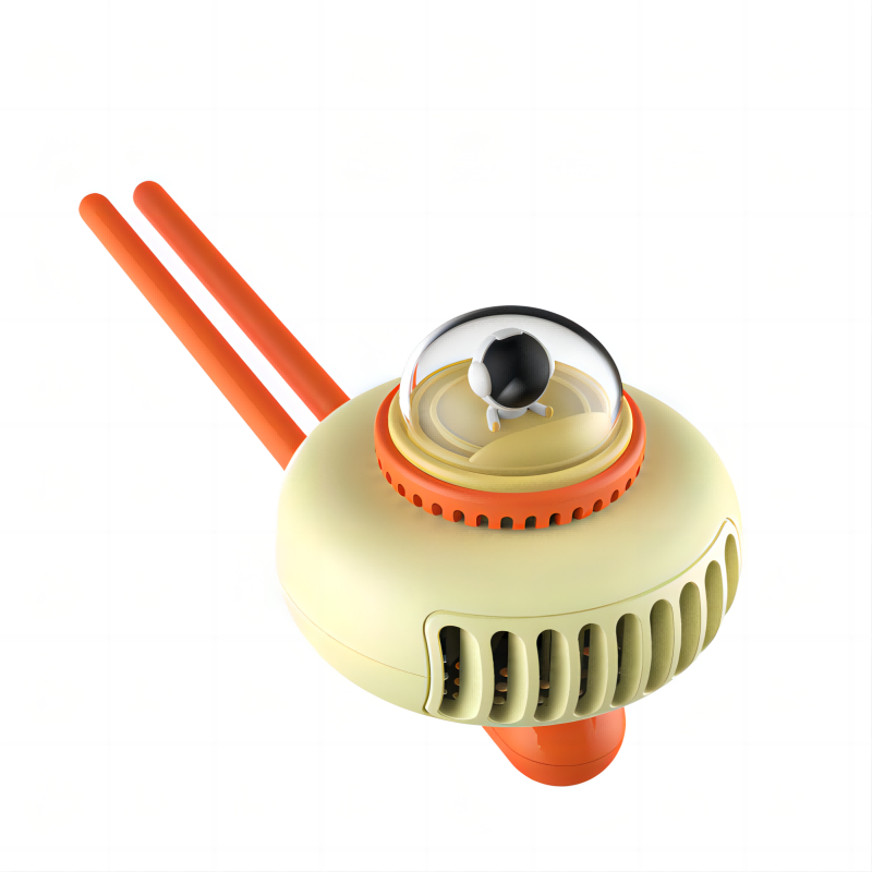 婴儿车驱蚊风扇宇航员公仔款-牛油黄